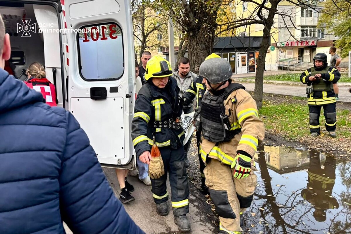 Обстрелы шахедами Павлограда. 26 октября 2026 года. Фото: ГСЧС Днепропетровской области