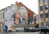 Мурал на стене здания по адресу улица Виестура, 61–63 в Даугавпилсе. Фото: daugavpils.lv
