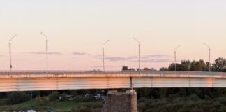 Мост Единства в Даугавпилсе. 28 сентября 2026 года. Фото: Анна Кусиня