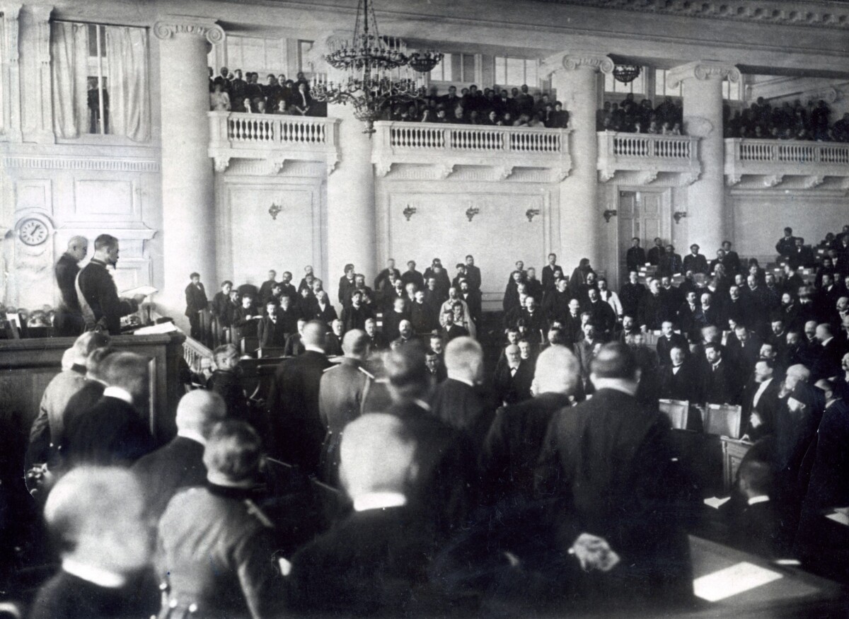 Заседание Государственной думы Российской империи в 1912 году. Источник: Википедия